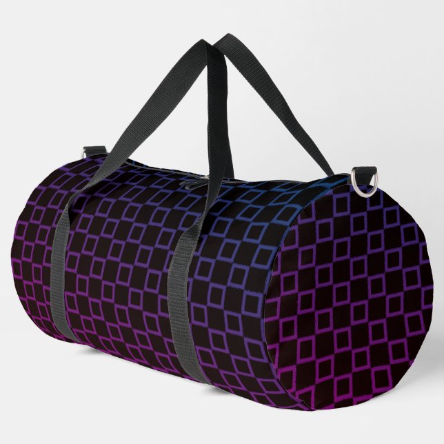 Print Cut Sew Bag purple blue black brown design (Left Corner)