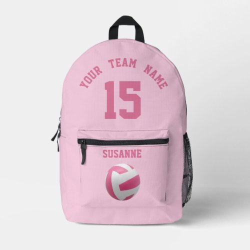 Print Cut Sew Bag Rose Volleyball girls pink Team