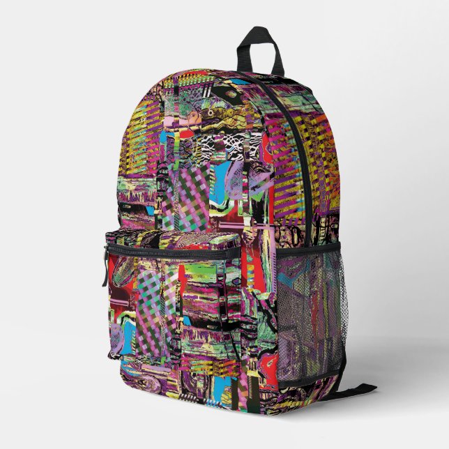 Print Cut Sew Bag – Urban Fractals (Back Corner Right)