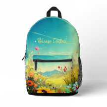 Print Cut Sew Bag with colorful meadow