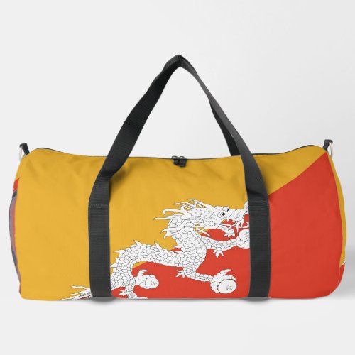 Print Cut Sew Bag with flag of Bhutan