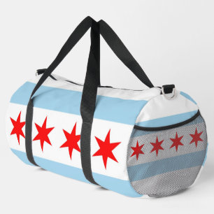 Print Cut Sew Bag with flag of Chicago, USA