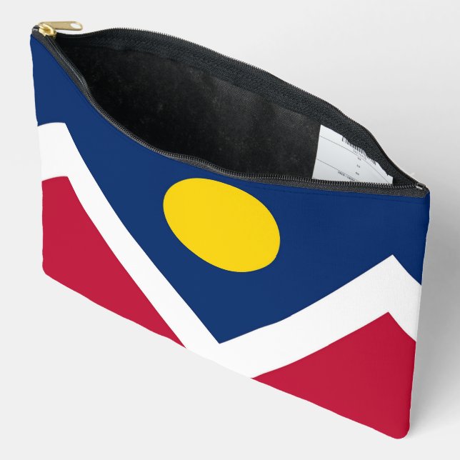 Print Cut Sew Bag with flag of Denver, USA (Open)