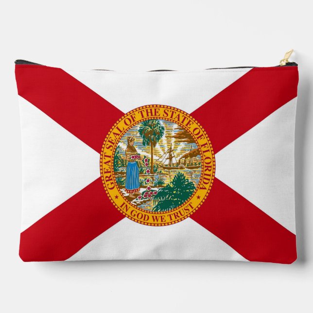 Print Cut Sew Bag with flag of Florida, USA (Back)