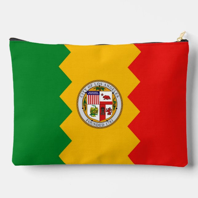 Print Cut Sew Bag with flag of Los Angeles, USA (Back)