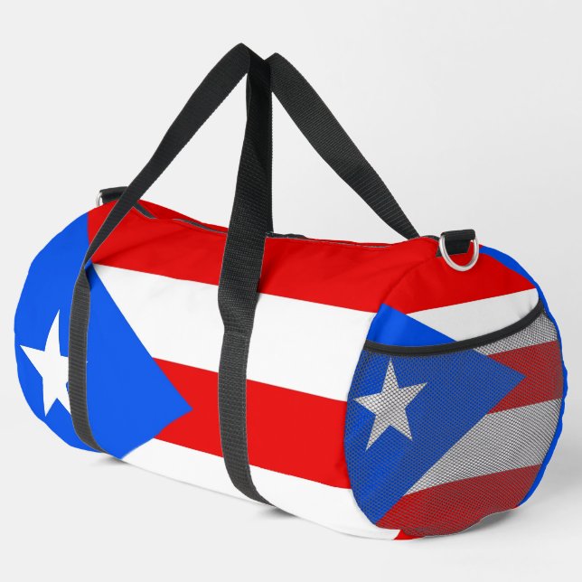 Print Cut Sew Bag with flag of Puerto Rico, USA (Right Corner)