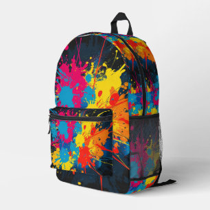 Print Cut Sew Paint Splatter Backpack