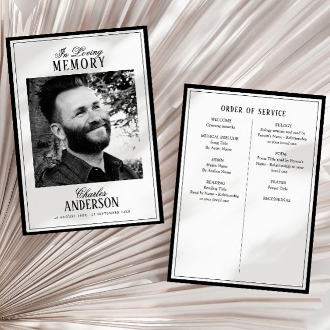Print/Digital In Loving Memory Memorial Program (Creator Uploaded)