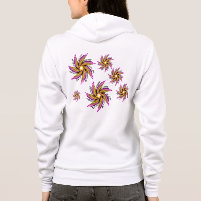 print  flora hoodie (Back)
