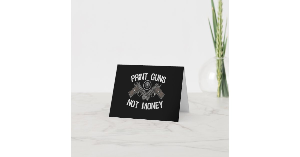 print guns not money shirt