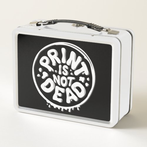 Print is Not Dead Lunch Box