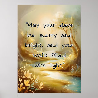 Print - May Your Days Be Merry and Bright Holder