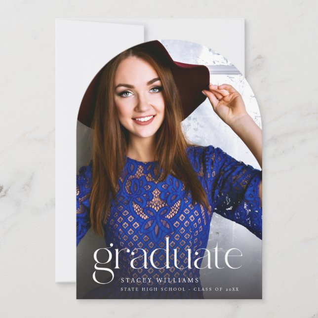 Print Mod Photo Graduation Announcement VR Arc (Front)