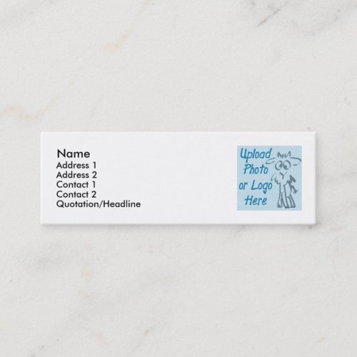 Print my own business cards white