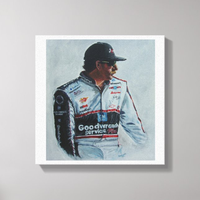 Print of a Painting of Dale Earnhardt, sr. (Front)