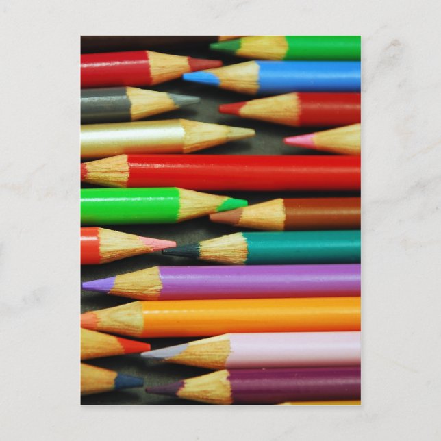 Print of Colourful pencils Postcard (Front)