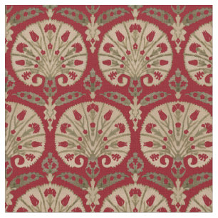 Print of Floral Fan Pattern From Bursa, Turkey Fabric