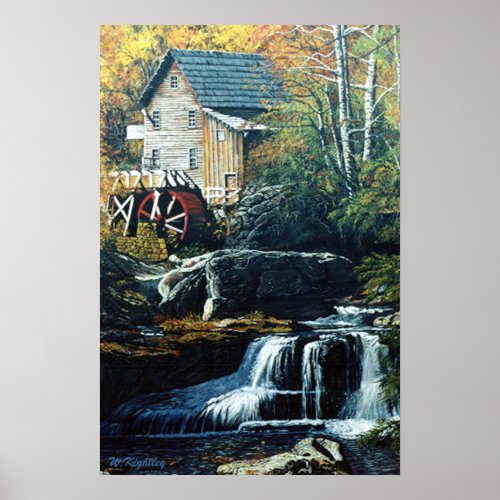 Print of Old Grist Mill