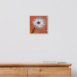 Print of Original Acrylic Dandelion Painting Canvas Photo Tile