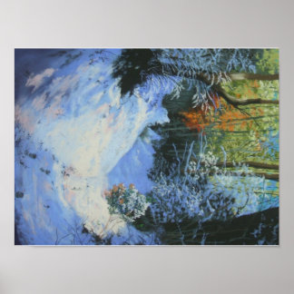 Print Of Snowy Moorland Path