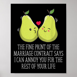 Print Of The Marriage Contract Wedding Funny _1
