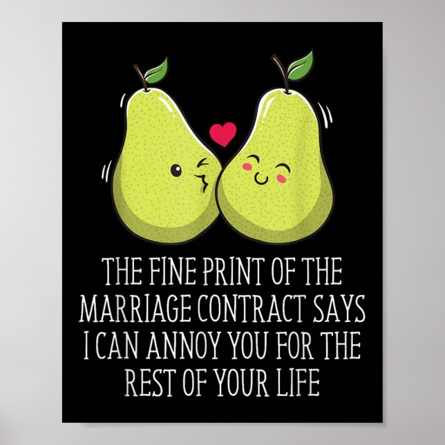 Print Of The Marriage Contract Wedding Funny _1  (Front)