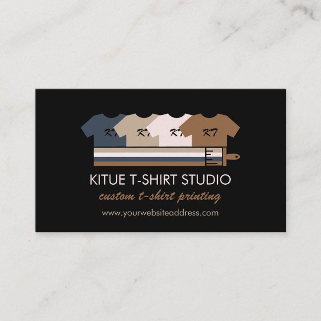 Print on demand Handmade Heat Transfer Vinyl Shirt Business Card