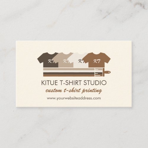 Print on demand Heat Transfer Shirt Apparels Business Card