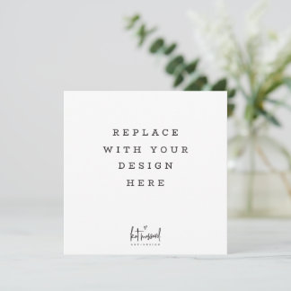 PRINT ORDER 5.25 x 5.25 inch square card
