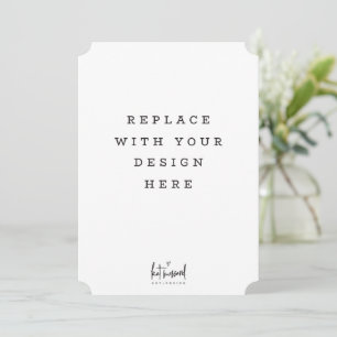 PRINT ORDER 5 x 7 inch card Dicut Ticket edge