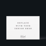 PRINT ORDER  5x3.5 inch lanscape horizontal card<br><div class="desc">This printed card measures 5 x 3.5 inches / 127 x 89 mm landscape and the appropriate sized envelopes are included. Perfect for RSVP Reply Cards, Inserts, Enclosures, Thank You Notes and more... • Simply purchase a design from www.etsy.com/shop/katmassarddesign and edit it in CORJL. • Update the template with your...</div>