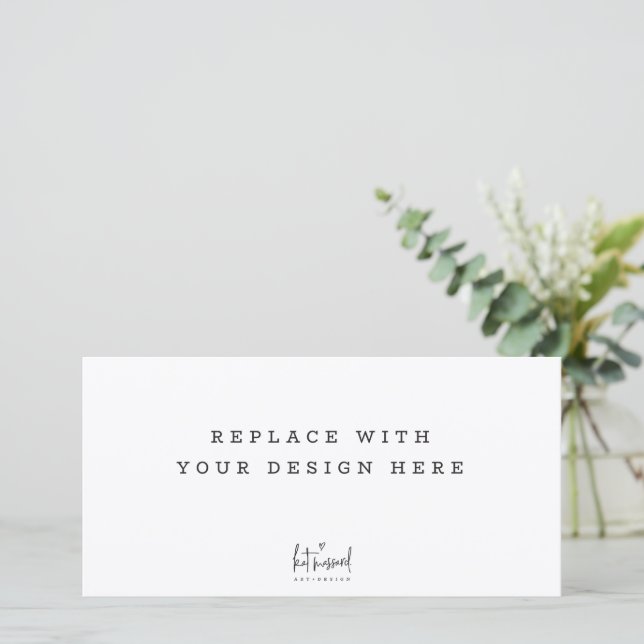 PRINT ORDER 8 x 4 inch landscape wide card (Standing Front)