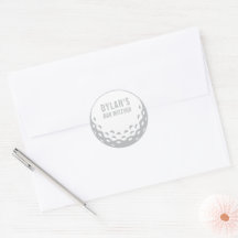 PRINT ORDER envelope party favor seal golf ball