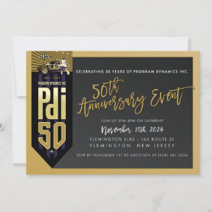PRINT ORDER for Gretchen - PDI 50th Anniversary Invitation