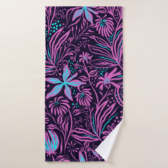 Print pattern sheets drawing bath towel (Bath Towel)