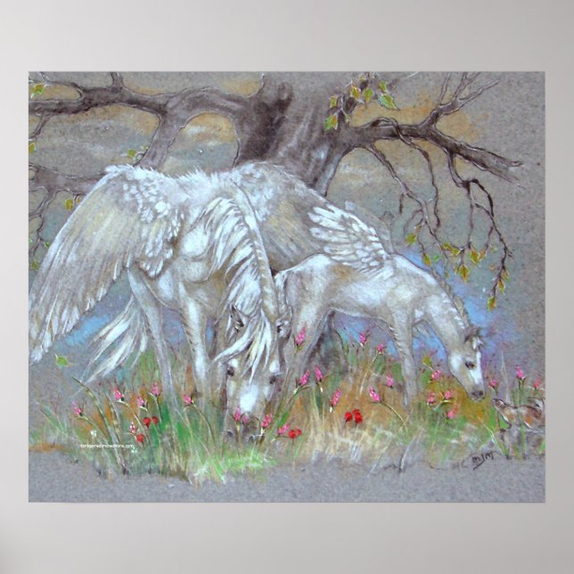 PRINT - Pegasus Mother & Foal (Front)