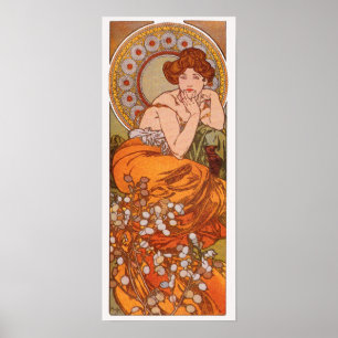 Print/Poster: Alphonse Mucha - Topaz Poster