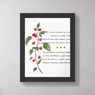 Print, Poster Paper (matte) - Raspberry Dreams