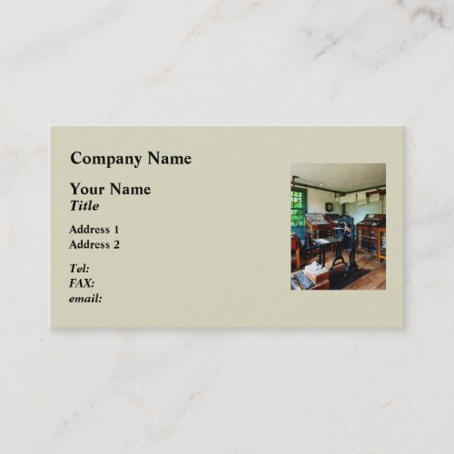 Print Shop Business Card