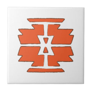 Print - Southwest Indian Design Ceramic Tile
