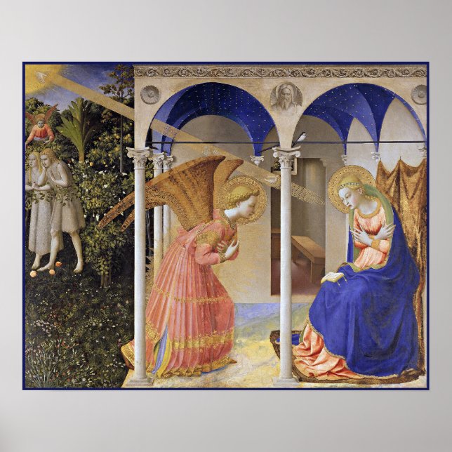 Print: The Annunciation by Fra Angelico Poster (Front)