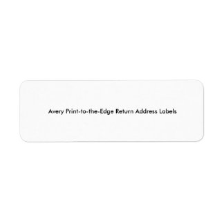Print-to-the-Edge Return Address Labels
