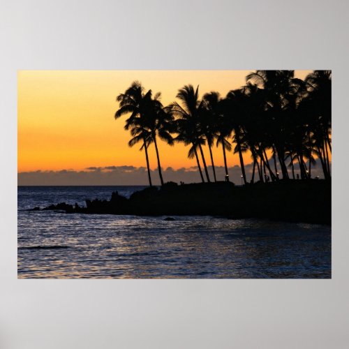 Print Twilight At Waikoloa Poster