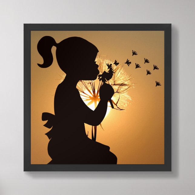 Print, Value Poster Paper (matte)  "Silhouette Wal (Framed Front)