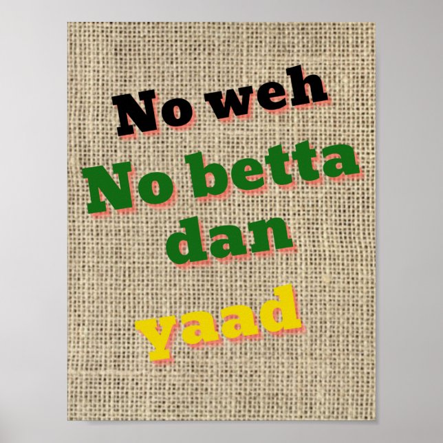 Print, Value Poster Paper (matte) - Yaad Vibes (Front)