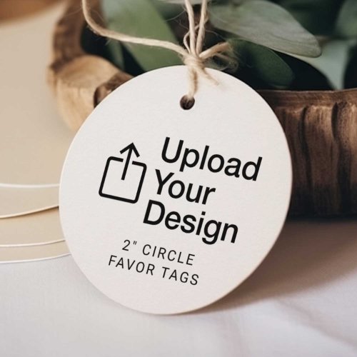 Print Your 2 Circle Favor Tag Design