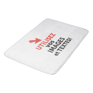 Print your designs online in English Bathroom Mat