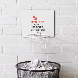 Print your designs online in English Mini Basketball Hoop