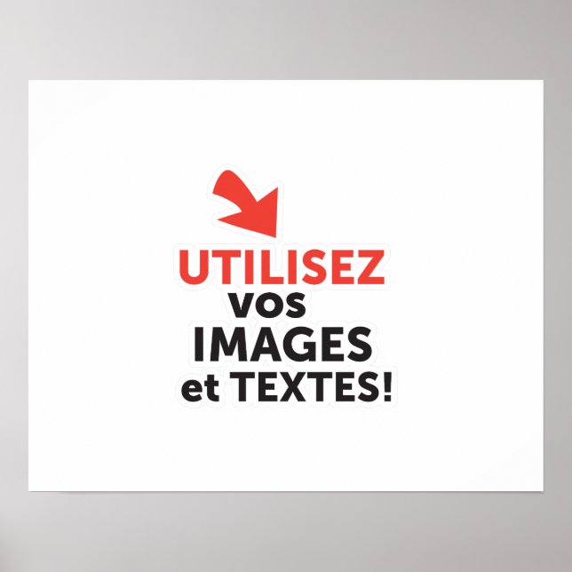 Print your designs online in French (Front)