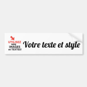 Print your DIY designs online in American English Bumper Sticker